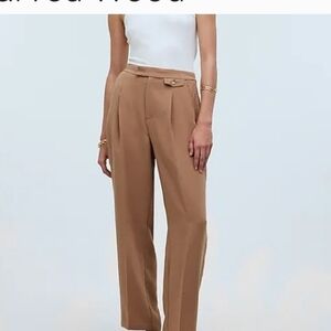 Madewell High Rise Straight Pant Cognac Size 8 New